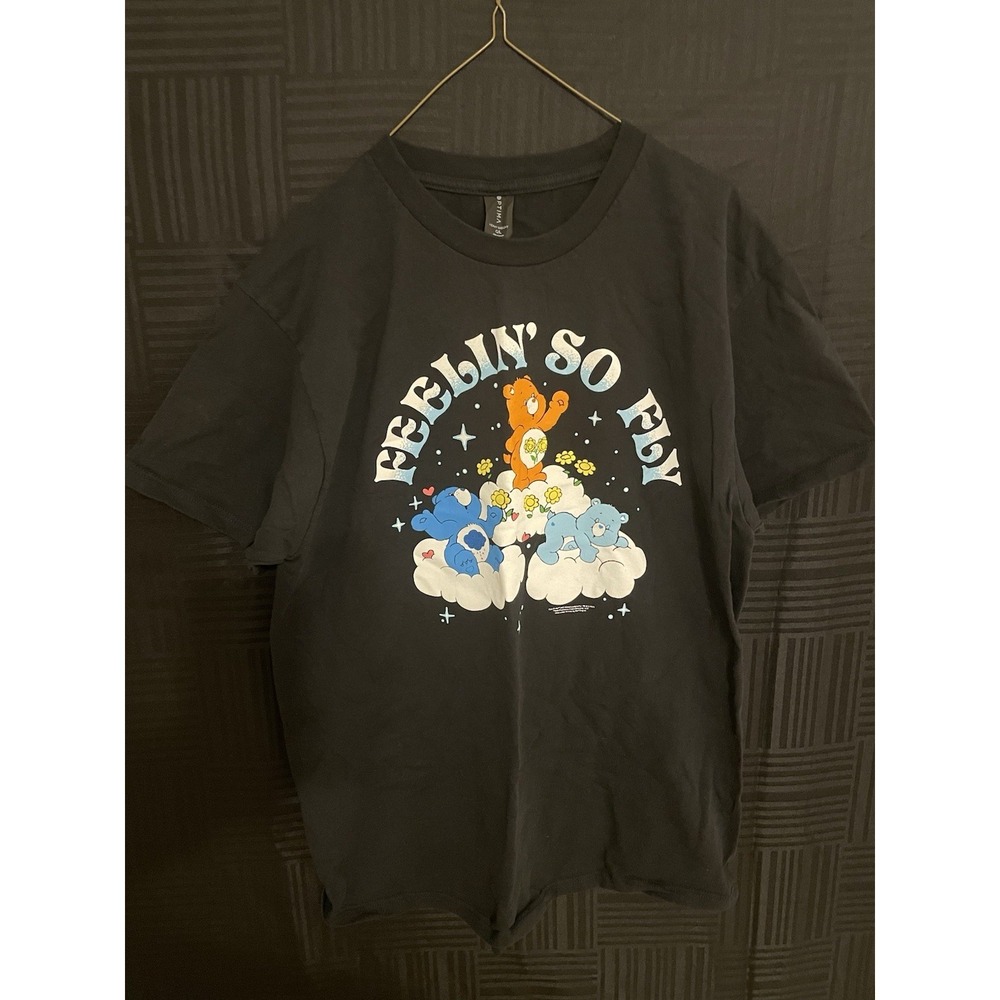 Care Bears Feelin' So Fly Men's Medium Black Short Sleeve T-Shirt.